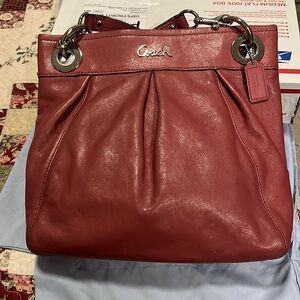 COACH Rose Leather handbag or shoulder bag.